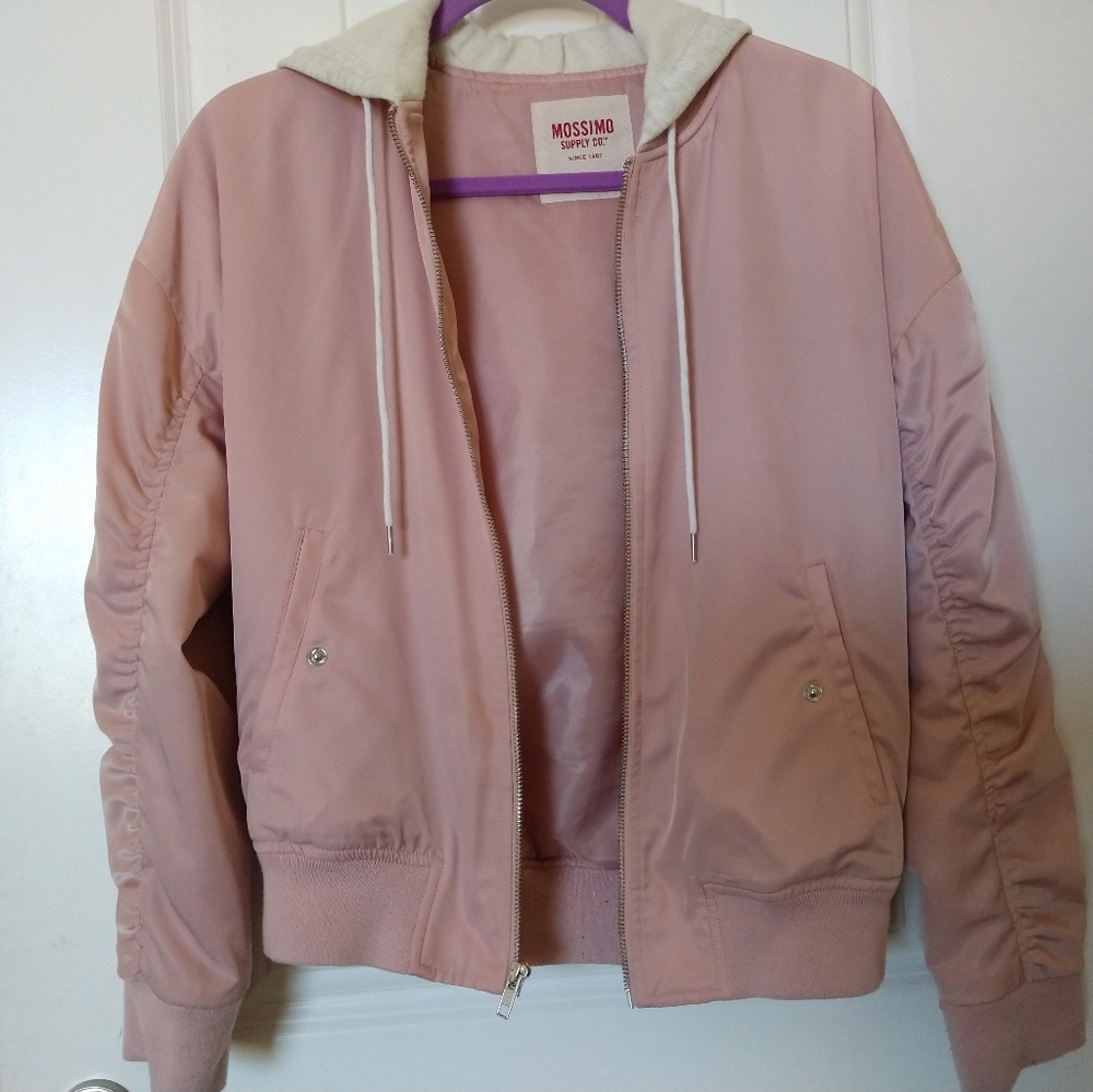 pink bomber-jacket